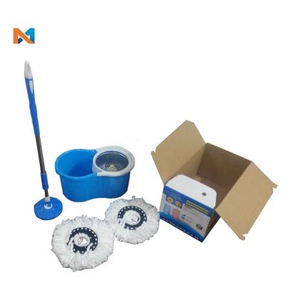 China Sustainable Multicolor 360 Rotating Design 360 Spinning Broom And Bucket Set for sale