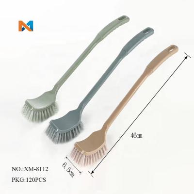 China Viable Manufacturer Long Handle With Color Toilet Sweeping Brush for sale