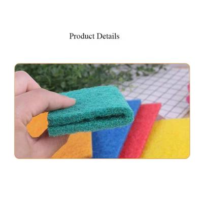 China Kitchen Dish Scrubber Pad Household Stocked Cleaning Scrub Cleaning Pads for sale