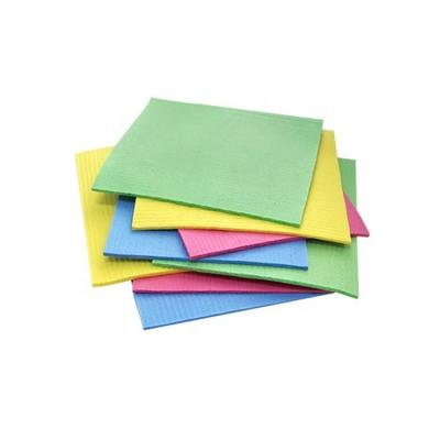 China Sustainable Kitchen Cleaning Cellulose Cotton Dish Domestic Material Sponge Cloth for sale