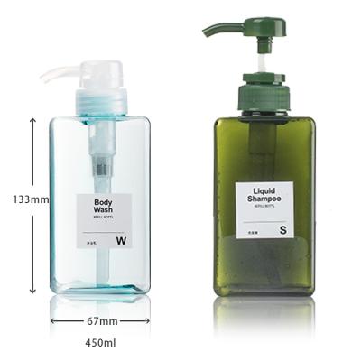 China Wholesale Cosmetic Plastic Pump Bottles Plastic Pump 15oz Shampoo Plastic Bottles With Pump for sale