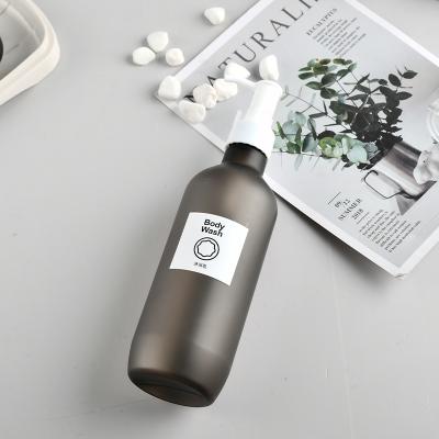 China 7oz Cosmetic Wholesale Lotion Bottle Packaging Black Matte Lotion Squeeze Bottle Lotion Bottle 250ml 280ml for sale