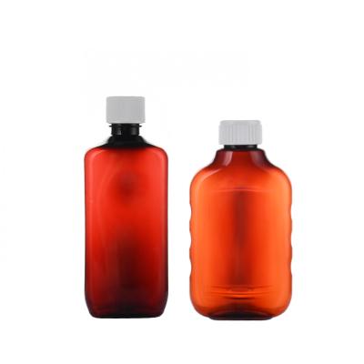 China Medicine 16oz 8oz lean liquid bottle amber medicine bottle plastic wockhardt cough syrup bottle for sale