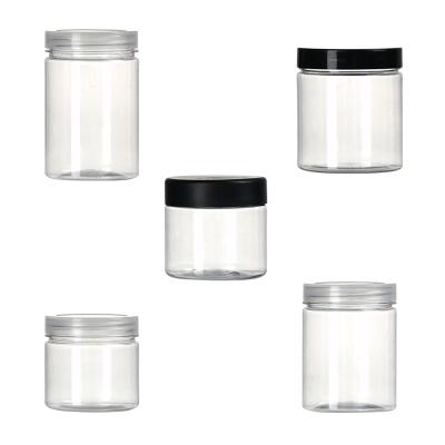 China 4oz 6oz ACP Cookie Jar 8 Ounce Plastic Clear Plastic Food Jar For Food Canning for sale