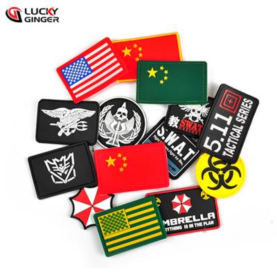 China Sustainable 3D Customized PVC Rubber Patch For Backpack for sale