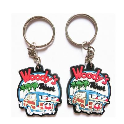 China Metal Customized PVC Key Chain Rubber Key Chain for sale