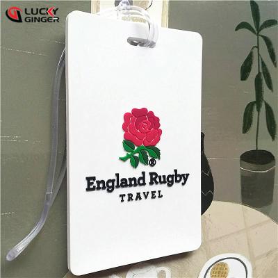 China Rubber Promotional Custom Travel Soft PVC Luggage Tag, Personalized Rubber Bag Luggage Tags for sale