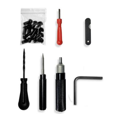 China Repair Kit Mushroom Plug Probe Nozzle Dropshipping Metal Car Motorcycle Tire Repair Plugger Tool Kit Tire Wheel for sale