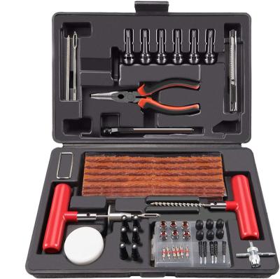 China Tubeless Type Flat Tire Tire Puncture Repair Bike 98pcs Steel High Quality Motorcycle Tool Kit for sale