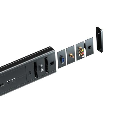 China 2021 Residential High Quality Universal Office Multi-Purpose Power Rail Track System Electrical Socket Outlet Multi Smart Track for sale