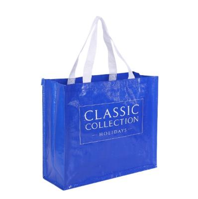 China Wholesale Price Reusable Recyclable Eco Friendly Promotional PP Woven Shopping Bag Lamination Hand Woven Shopping Bag for sale