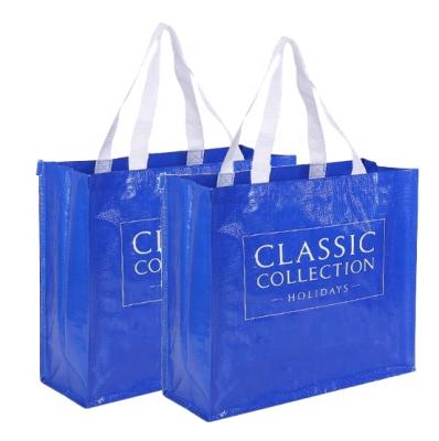 China Grocery Bags Wholesale Price Lamination Competitive Eco-Friendly Promotional PP Woven Shopping Bag Reusable Waterproof Competitive PP Woven Shopping Bag for sale