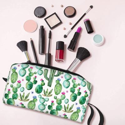 China Reusable New Style Fashion Small Zipper Pouch Embroidery Zipper Cotton Make Up Cosmetic Bag for sale