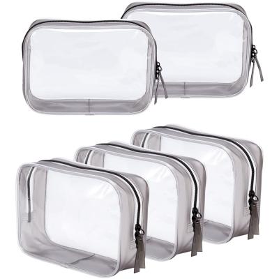 China High Quality Reusable Reusable Custom Made Waterproof PVC Toiletry Makeup Portable Clear Outdoor Cosmetic Bag for sale