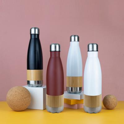 China Fiask PORTABLE Bamboo Wooden Thermos Vacuum Prostar Wholesale Water Bottle for sale