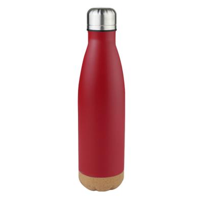 China Prostar Stainless Steel PORTABLE Thermos Insulated Cola Bottle With Cork Base Double Wall Vacuum Water Bottle With Logo for sale