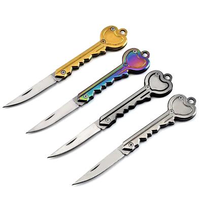 China Non-variable popular portable folding knife main pocket cutting fruit camping main chain knife for sale