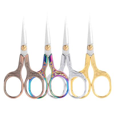 China Retro Retro Plum Blossom Antique Scissors Stainless Steel High Quality Embroidery Scissors for sale