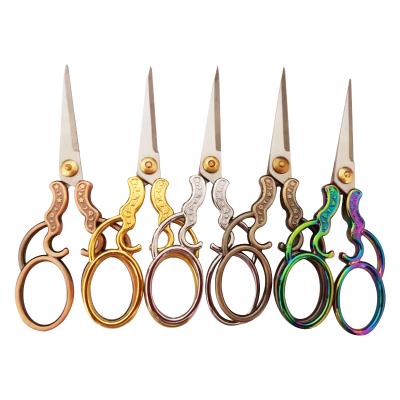 China Wholesale Custom Retro Small Stainless Steel DIY Tailor Scissors Handmade Home Scissors For Gift for sale