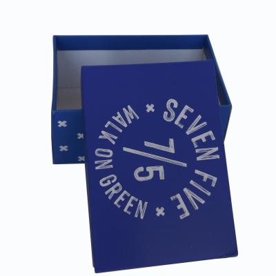 China Eco-friendly Cheap Wholesale Cheap Luxury Blue Price Custom Printed Shoe Boxes Small Shoe Box for sale