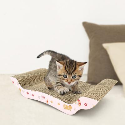 China 4C Offset Printing Logo Cat Scratcher Corrugated Cardboard Packaging Latest Style Premium Sustainable Customized Eco-Friendly for sale