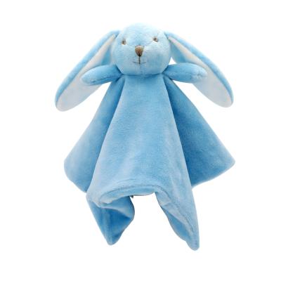 China Plush Ready to Ship 27*27cm Elephant Blanket Comforter Blanket Rabbit Super Soft Toy Animal Baby Blanket for sale