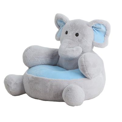 China Plush Elephant Child Seat Baby Plush Chair Animal Stuffed Sofa For Baby Gift Chair Soft Seat Kids for sale