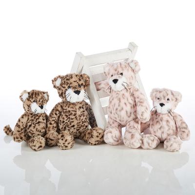 China New Design Stuffed Plush Toy Wild Animal Plush Leopard Stuffed Pink Toy Lovely for sale