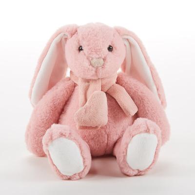 China 2019 Plush Custom Size Sound Doll Rabbit Soft Toys With Ball Baby Gifts Heart Scarf for sale