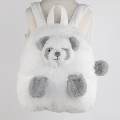 China Stuffed Toys Customized Logo Kids Plush Baby Backpack Cute Animal Plush Stuffed Panda Toy Bag for sale