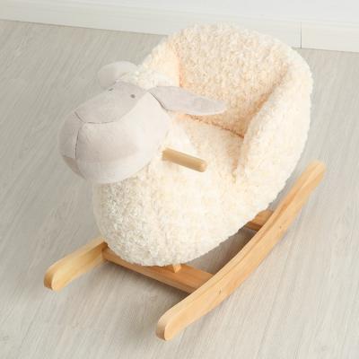 China Plush Kid Riding Cuddly Sheep Soft Plush Stuffed Rocker Toy for sale