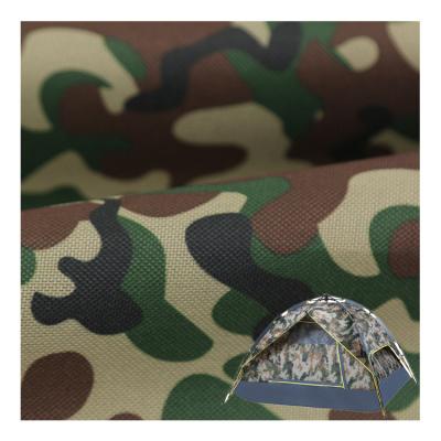 China Printed Raincoats Camouflage Waterproof Polyester Oxford Cloth Tent Fabric for sale