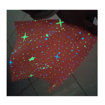 China Waterproof Waterproof Print Glow In The Dark Noctilucent Shiny Luminous Fabric for sale