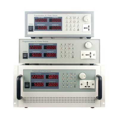 China Output Voltage 220Vac AC Source Digital Display Single Phase Preset Programmable Power Sources for sale