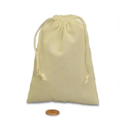 China Recyclable Luxurious Ivory Velvet Velveteen Drawstring Bag For Jewelry Packaging for sale