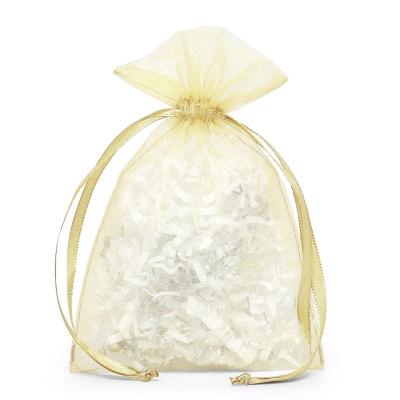 China Gift Best Seller Baby Corn Organza Jewelry Pouch Packaging Bag With 10 Sizes In Stock for sale