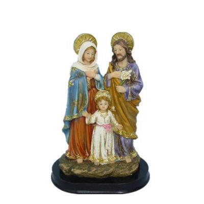 China CLASSIC High Quality Resin Craft 8 Inch Polyresin Religious Statue Holy Family Crafts for sale