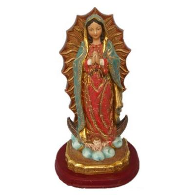 China Religious Europe Home Garden Decor Resin Our Lady Of Guadalupe Figurine for sale