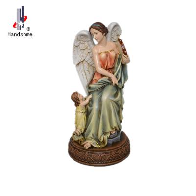 China All Area Home Decoration Souvenirs Christmas Gift Polyresin Catholic Religious Angel Angel Church Figurine for sale