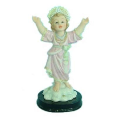 China Europe 5 Inch Color DIVINO NINO Customized Home Decoration Ceramic Resin Jesus Christ Statue for sale