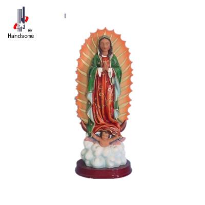 China Our Lady of Guadalupe Statue 12 inch Our Lady of Guadalupe Polyresin Figurine and Statue for sale