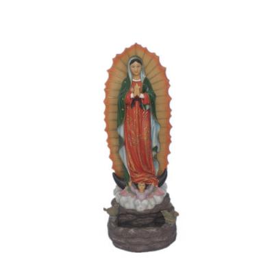 China Europe Resin Villa Religious Crafts 22 Inches Large Guadalupe Religious Resin Statue for sale