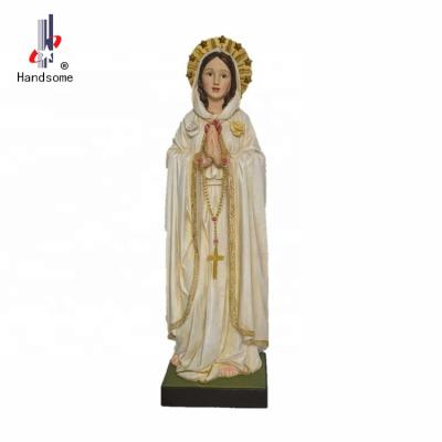 China Europe 12 Inch Hot Sales Rosa Mistica Resin Antique Catholic Religious Crafts For Sale for sale