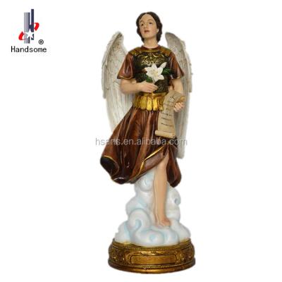 China Europe 24 Inch Resin Opens Archangel Gabriel Statues Religious Items for sale