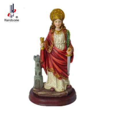 China Handmade Catholic St Barbara Religious Status Resin Wholesale from Europe for sale