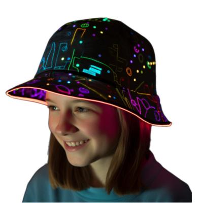 China Wholesale FREE SAMPLE Fashion.various color luminous glowing hats for festivals christmas custom unisex led light up fashion hats party decor for sale