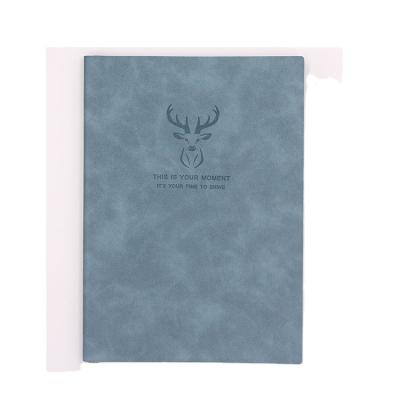 China 2020 Soft Cover A5/A6 Hardcover Book Soft Cover Skin Feeling PU Leather Notebook for sale