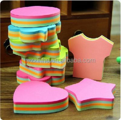 China Self-adhesive cute shaped sticky note pads/sticky notes for sale