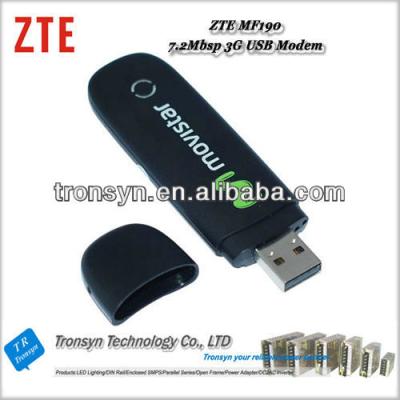 China 100% External Original Open HSDPA 7.2Mbps ZTE MF190 Driver HSDPA USB Modem AND 3G USB Dongle for sale