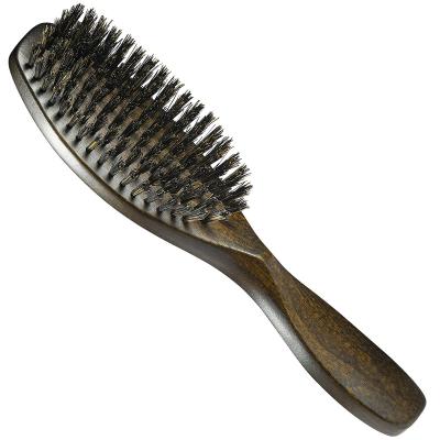 China Waterproof Wave Brush 360 Wave Brush Custom Wooden Curved Boar Straightens Hair Brush for Men and Woman for sale